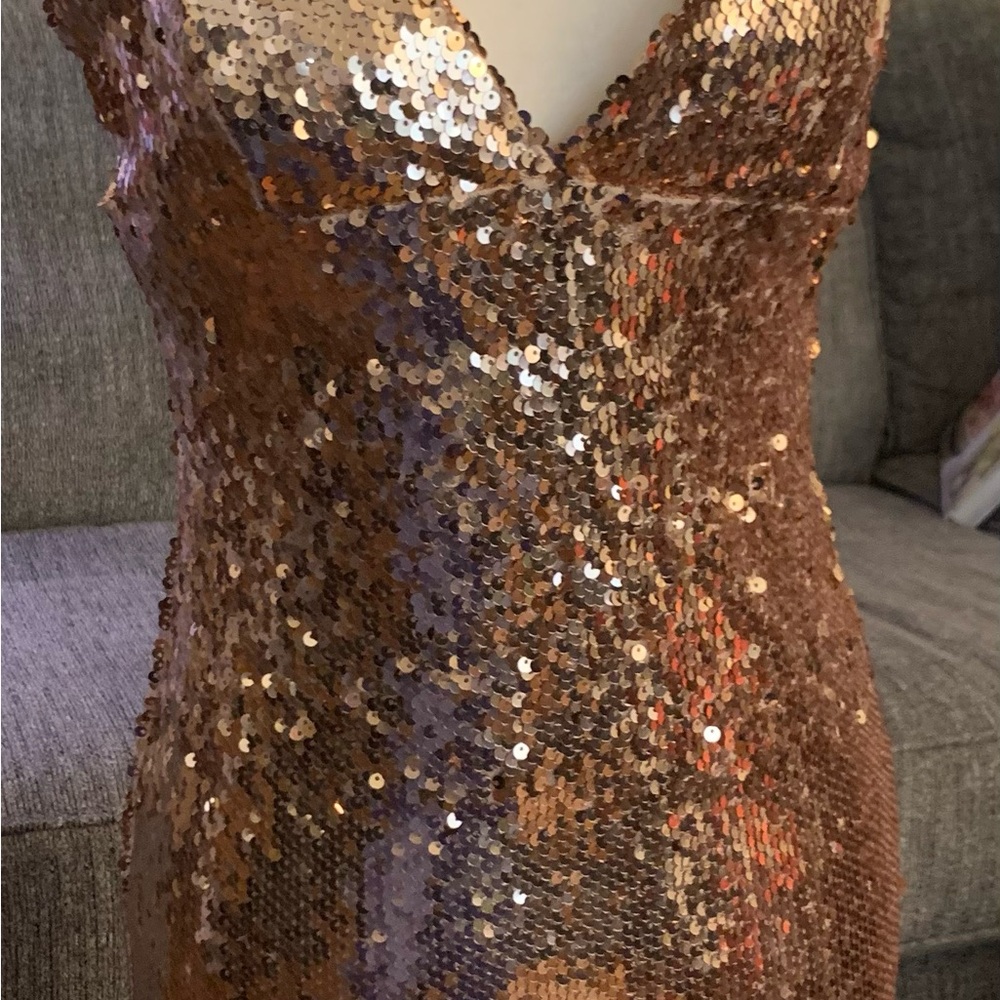 Beautiful semi formal, ready for prom dress with spaghetti straps